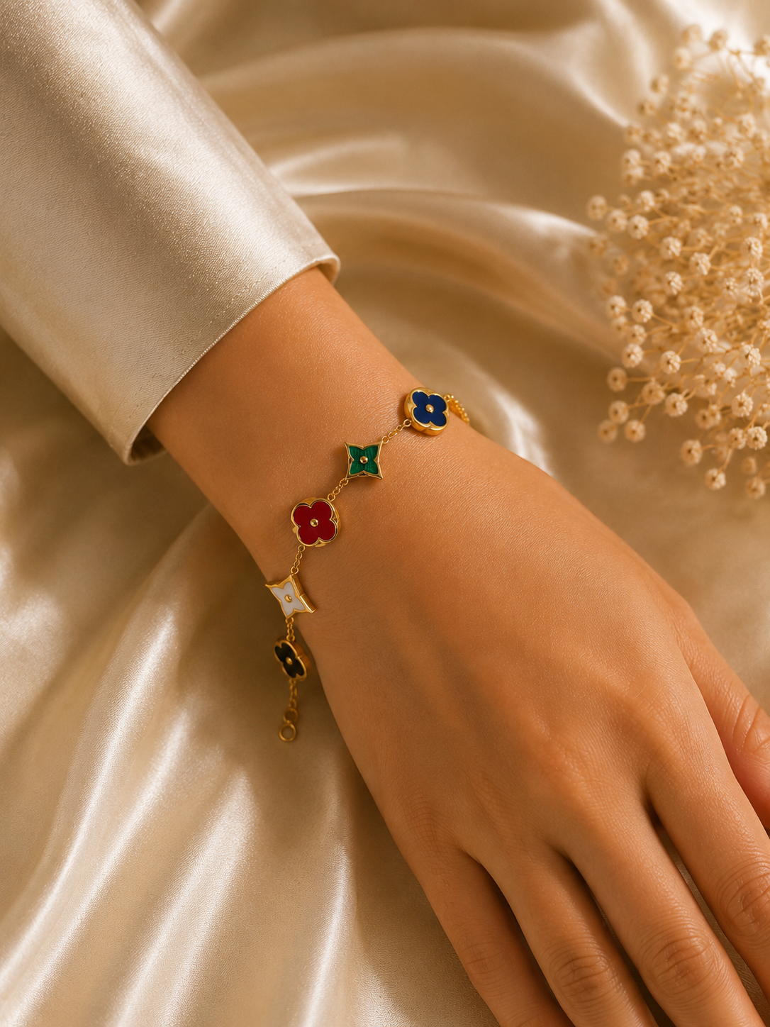 Multicolor Orbit Charm Bracelet